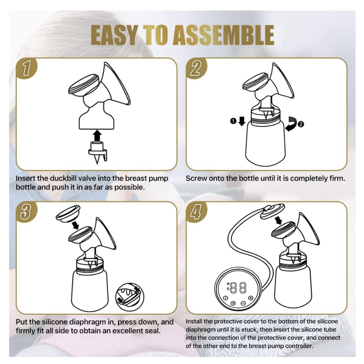 Miniatura 4 de Extractor leche materna eléctrico MY 372